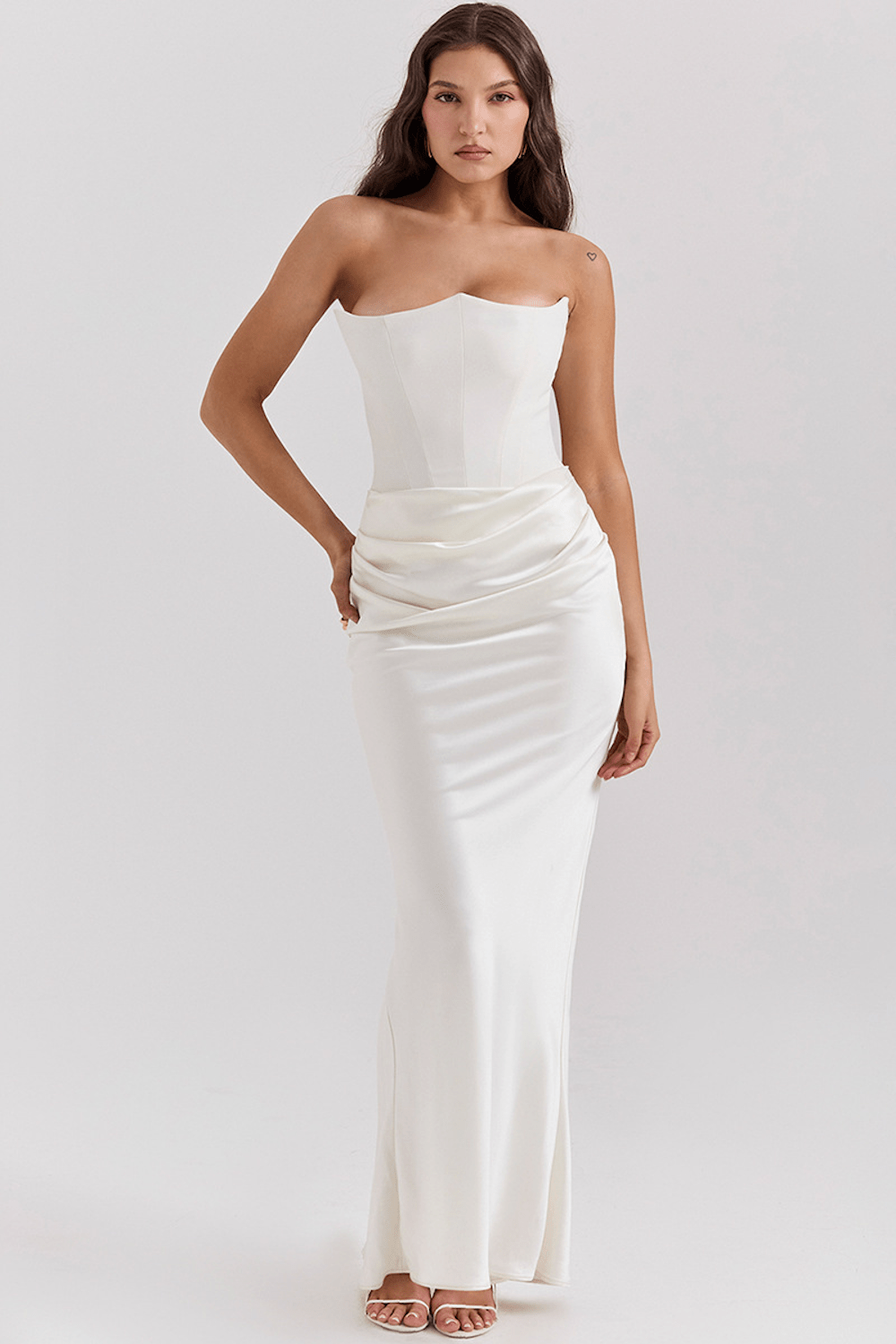 Strapless Corset Maxi Dress