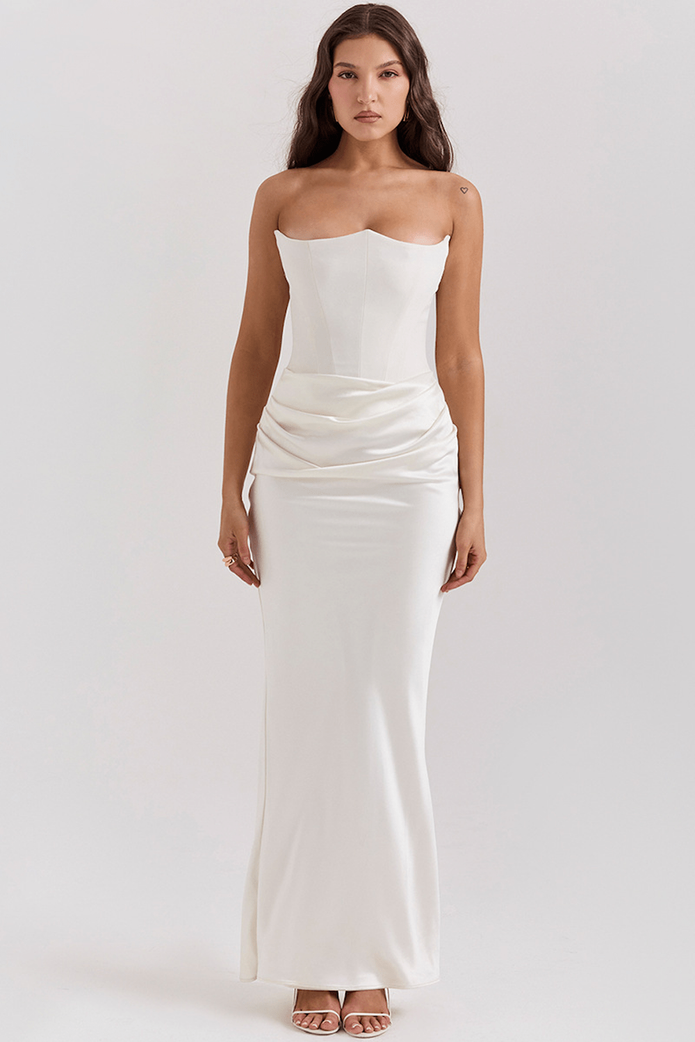 Strapless Corset Maxi Dress